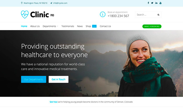 Clinic WordPress Theme