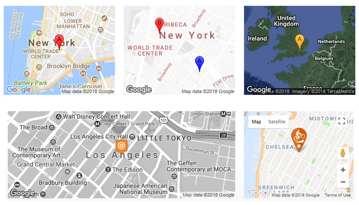 Interactive Google Map Options