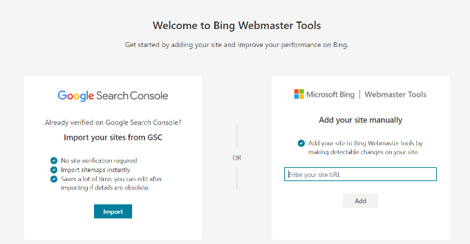 เพิ่มเว็บไซต์ของคุณด้วยตนเอง Manually add your website