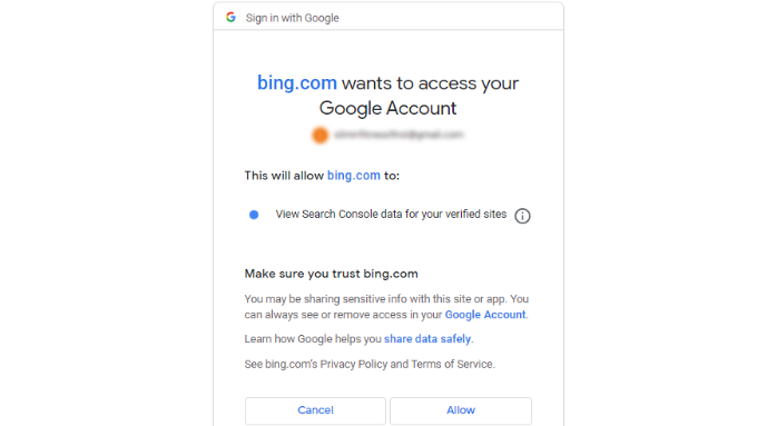 อนุญาตให้เข้าถึงบัญชีของคุณ Allow access to your account