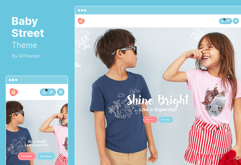 BabyStreet Theme - 儿童玩具和服装店的 WooCommerce 主题