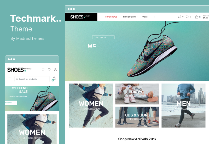 Techmarket 主题 - 多演示和电子商店 WooCommerce 主题