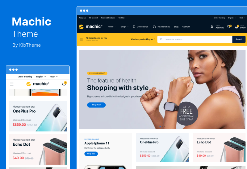 Machic 主题 - 电子商店 WooCommerce 主题