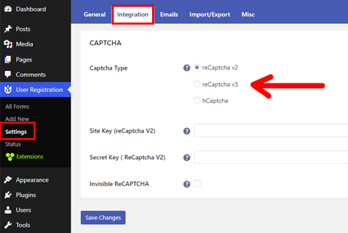 Tipi di CAPTCHA per la registrazione degli utenti