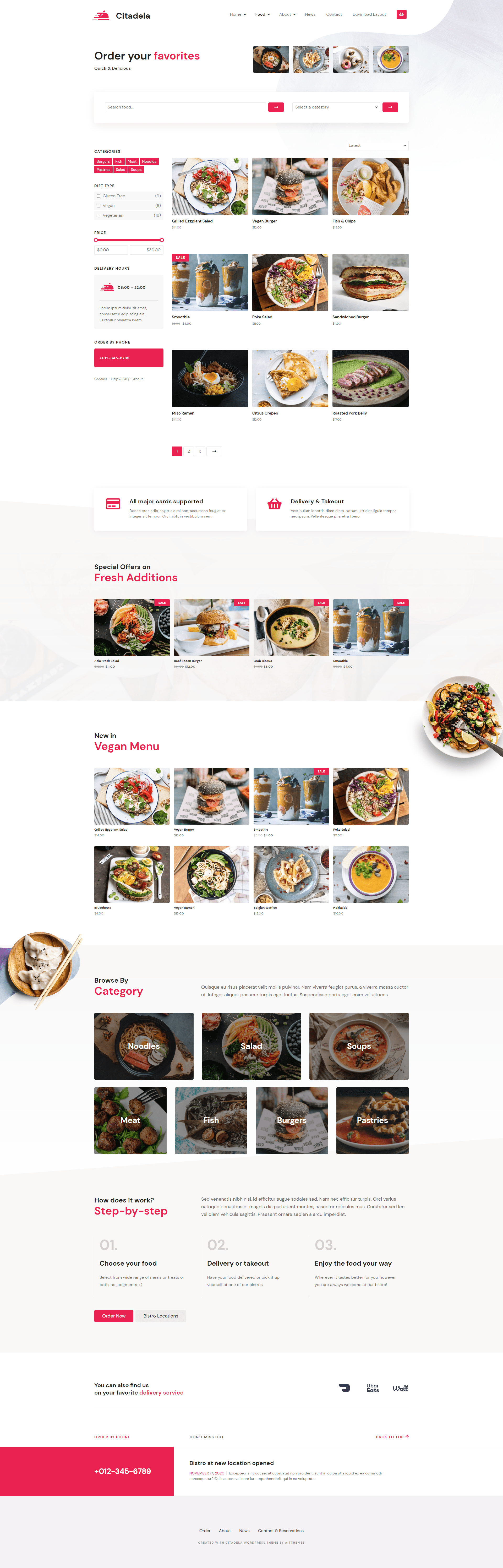 订单处理送餐 WordPress 主题