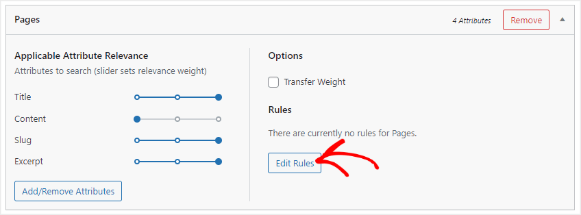 modifier les règles