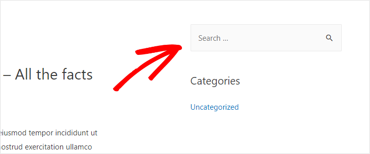 barre latérale searchwp