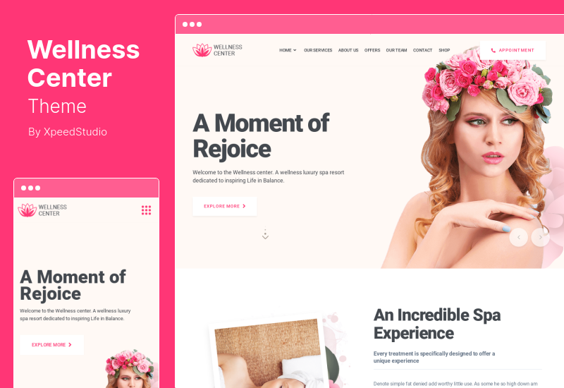 WellnessCenter Theme - Tema WordPress Wellness, Spa dan Salon