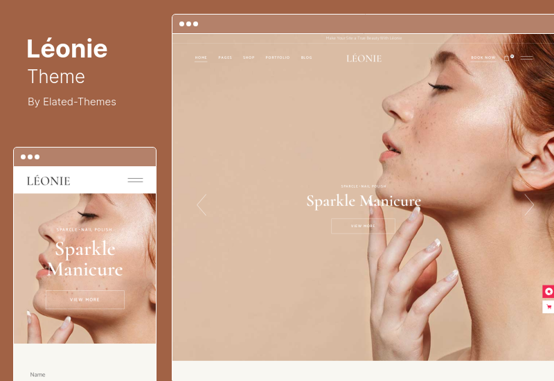Leonie Theme - Tema WordPress Kuku dan Salon Kecantikan