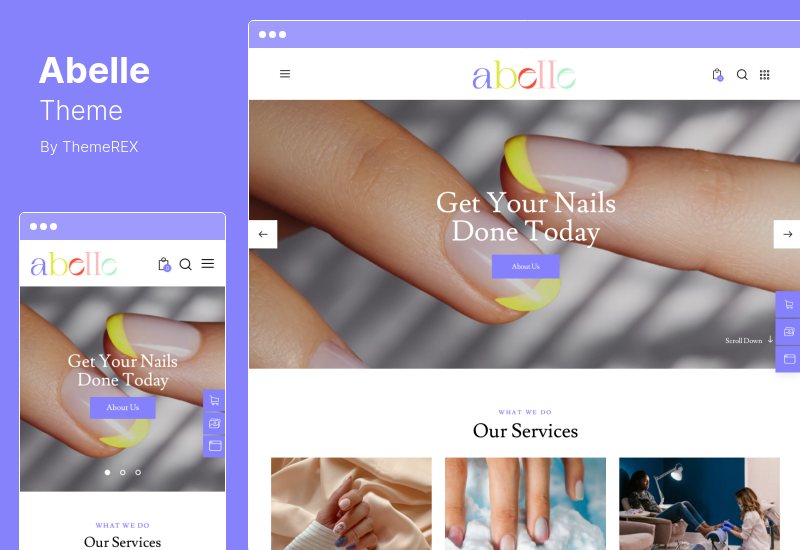 Tema Abelle - Tema WordPress Elemen Salon Kecantikan