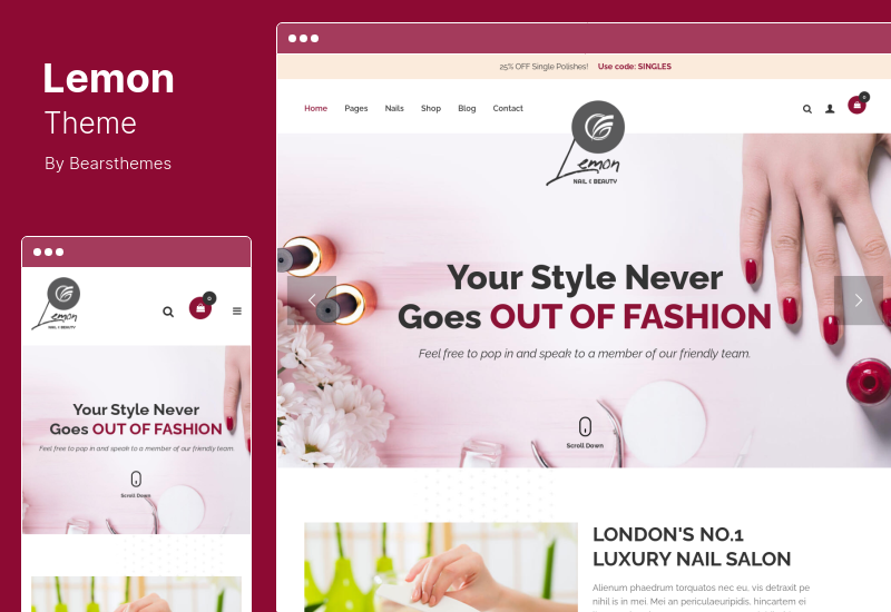 Lemon Theme - Tema WordPress Serbaguna yang Responsif Spa & Kecantikan