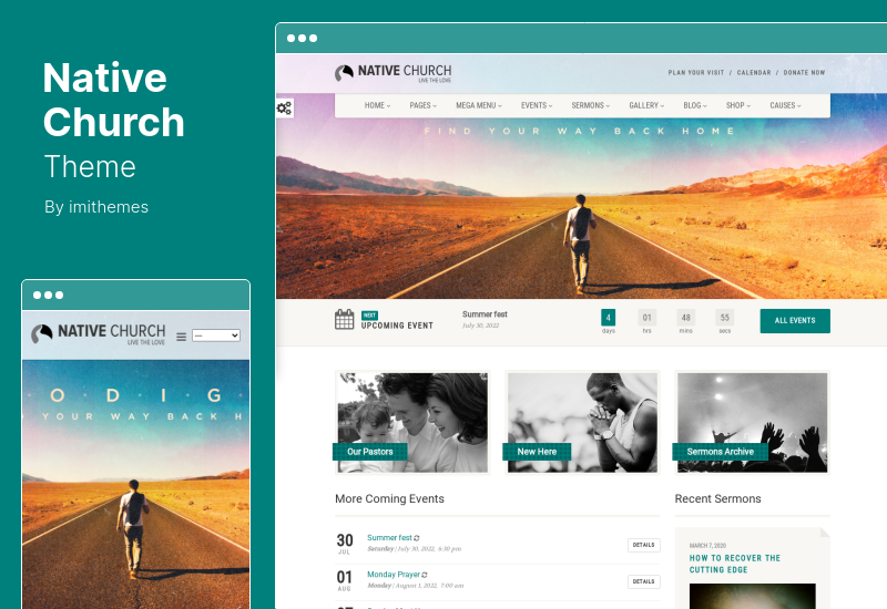 ธีมคริสตจักรพื้นเมือง - ธีม WordPress อเนกประสงค์