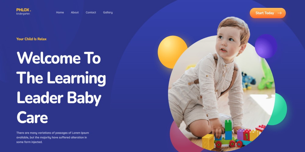 Phlox WordPress teması resmi web sitesi