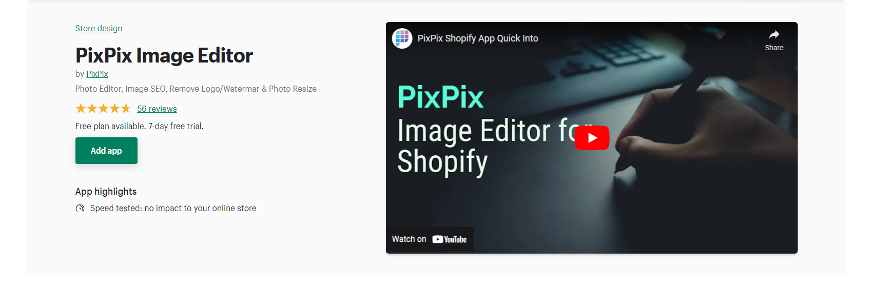 PixPix - pengubah ukuran gambar shopify