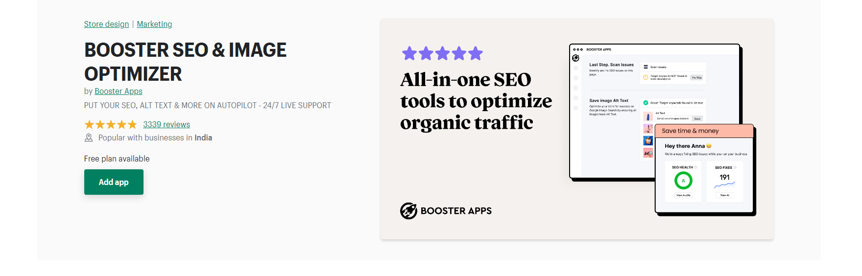 Aplikasi Booster - pengubah gambar shopify