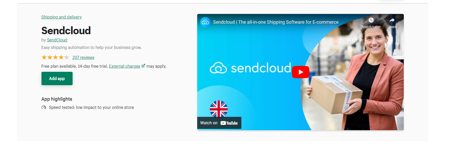 Sendcloud – Shopify-Rückgabe-Apps
