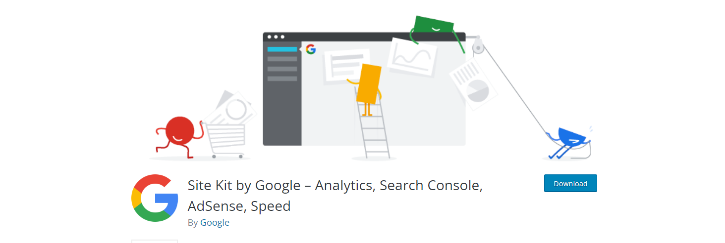 Site Kit من Google - إضافات WordPress google analytics