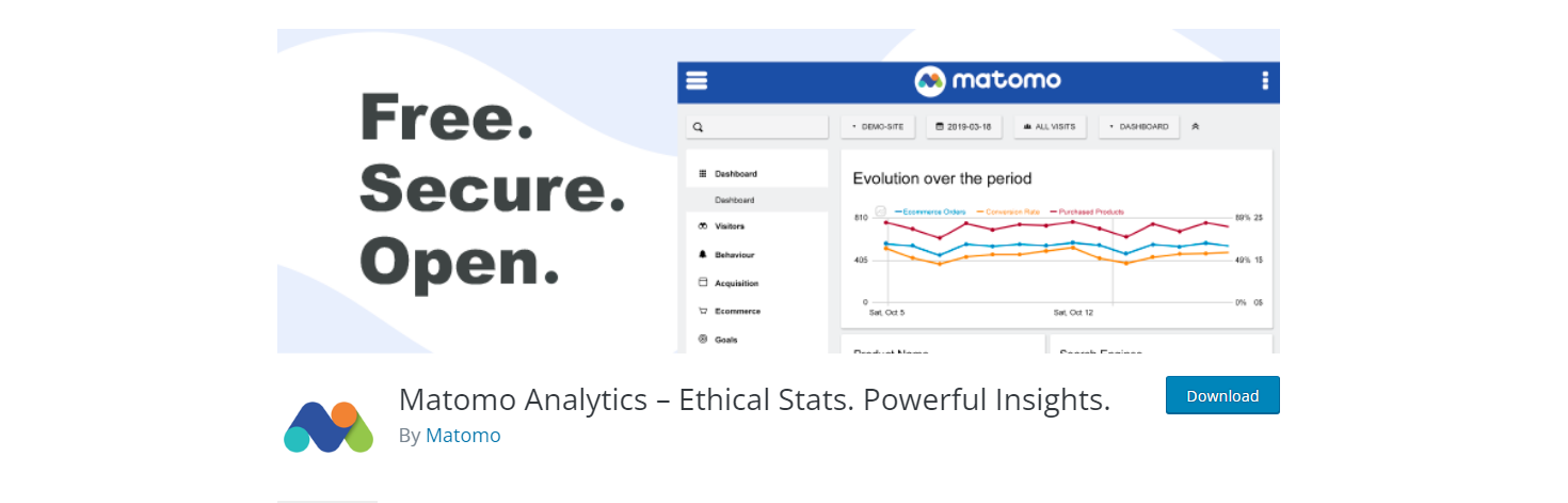 Matomo - إضافات WordPress google analytics