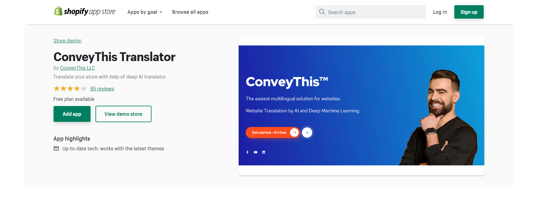 ConveyThis - aplicativos de tradução shopify