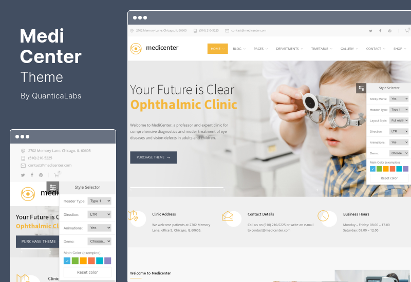 MediCenter テーマ - 健康医療 WordPress テーマ