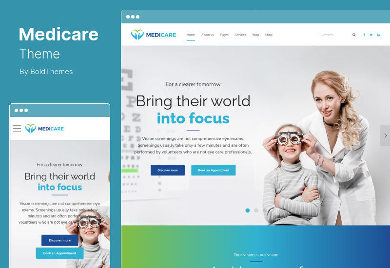 Medicare テーマ - 医師、医療、ヘルスケアの WordPress テーマ
