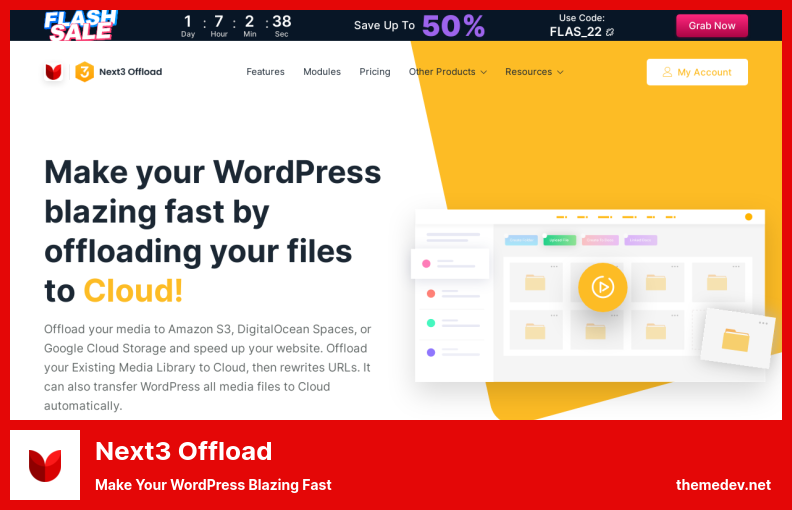 Next3 Offload Plugin - Torne seu WordPress incrivelmente rápido