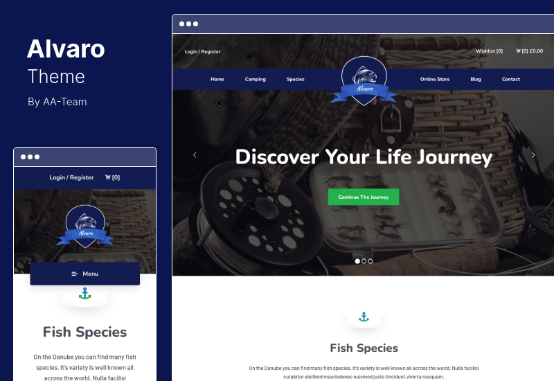 Tema Alvaro - Tema WordPress multiuso de passatempo