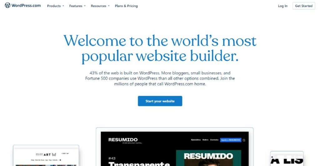 wordpress.com 主页