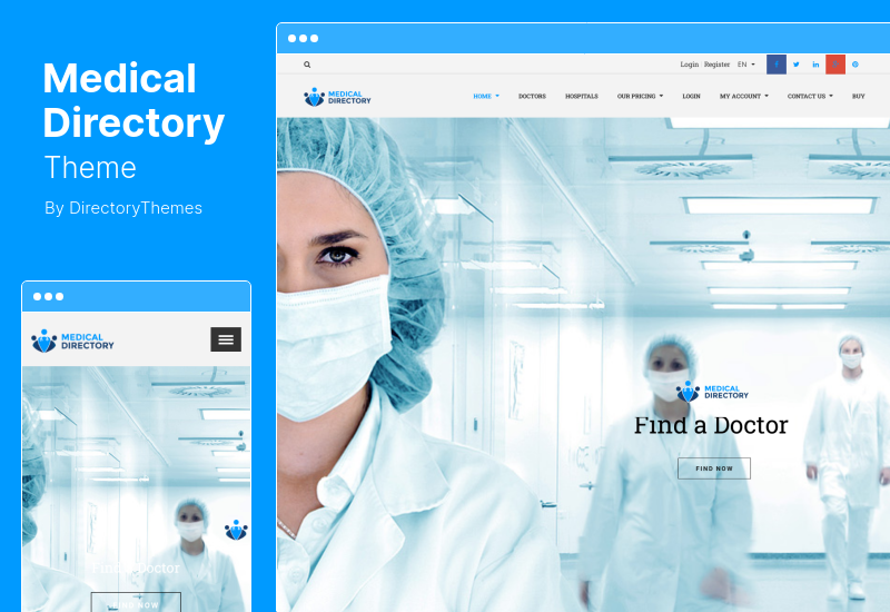 Tema dell'elenco medico - Tema WordPress per l'elenco di ospedali e medici