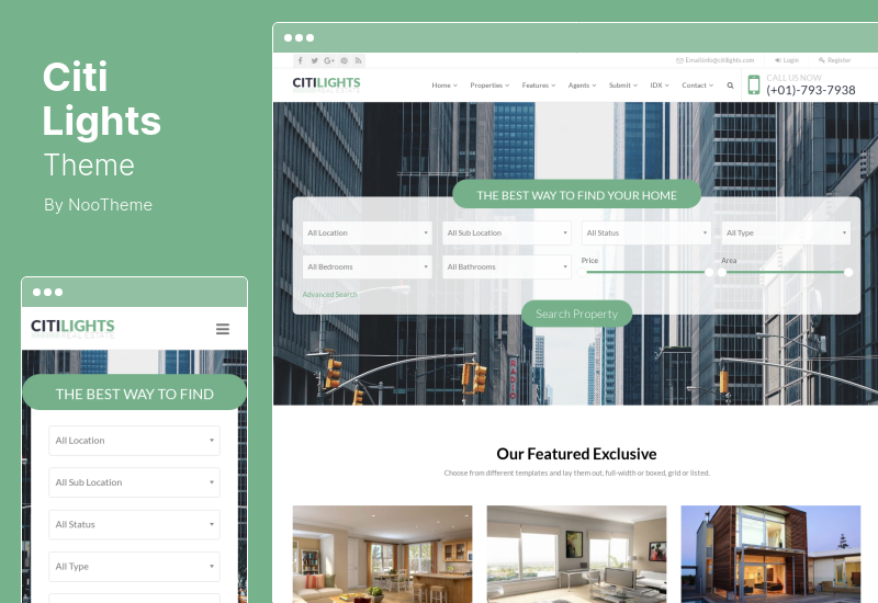 Tema CitiLights - Tema WordPress immobiliare
