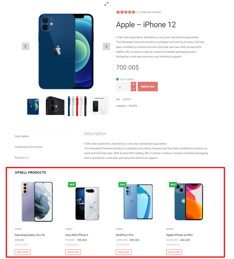 增加 WooCommerce 销售额的惊人技巧和窍门 2 WooCommerce Upsell Products