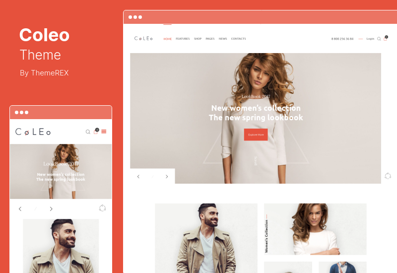 Coleo Theme — стильная тема WordPress для магазина модной одежды