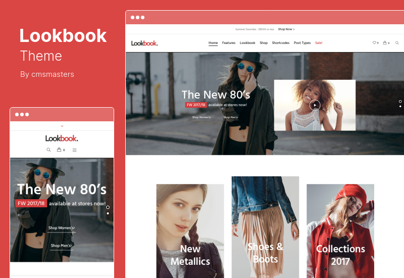 Lookbook Theme - Магазин модной одежды и одежда WooCommerce Theme