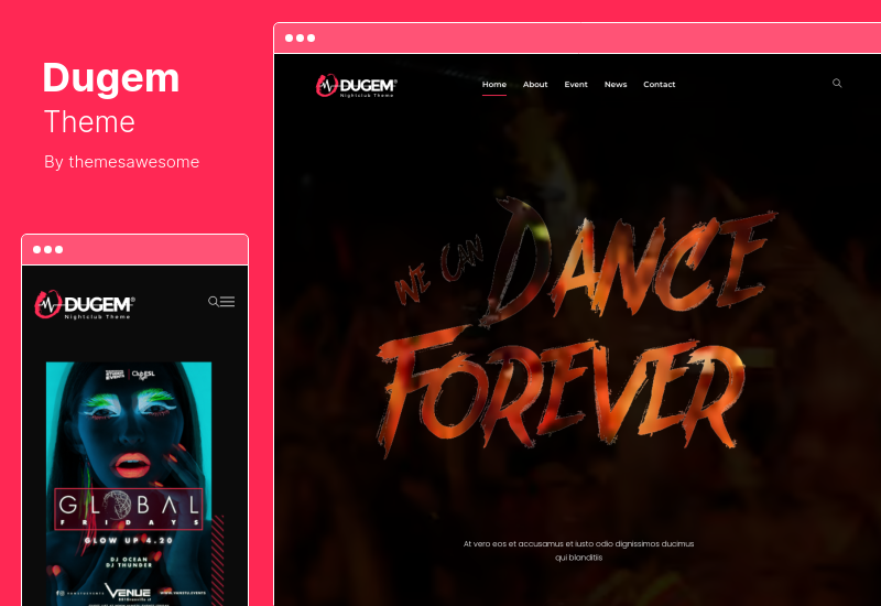 Tema Dugem - Tema WordPress Dance Night Club