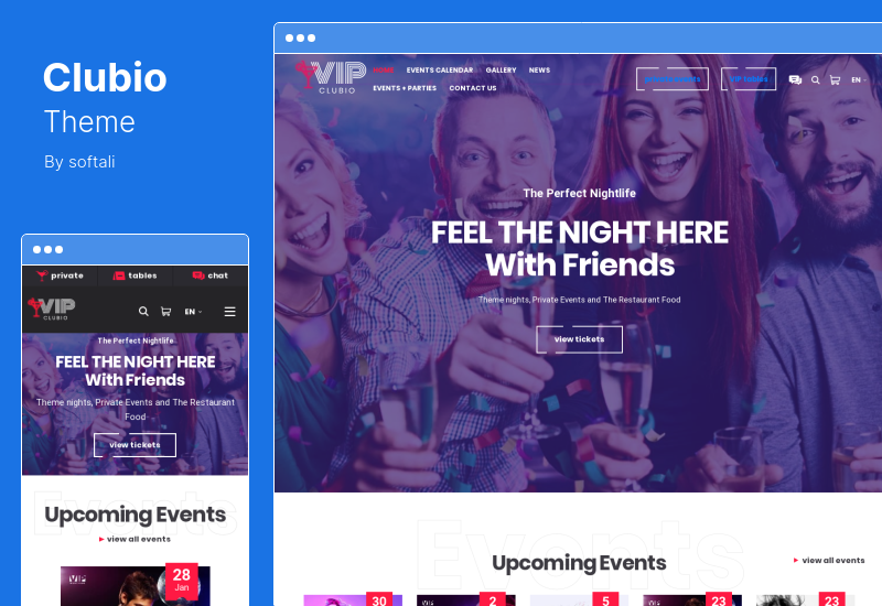 Tema Clubio - Tema WordPress per night club