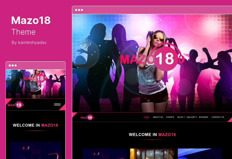 Tema Mazo18 - Tema WordPress Night Club