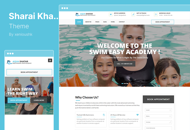 Sharai Khana 主题 - 电脑维修和 MultiConcept 专业服务 WordPress 主题