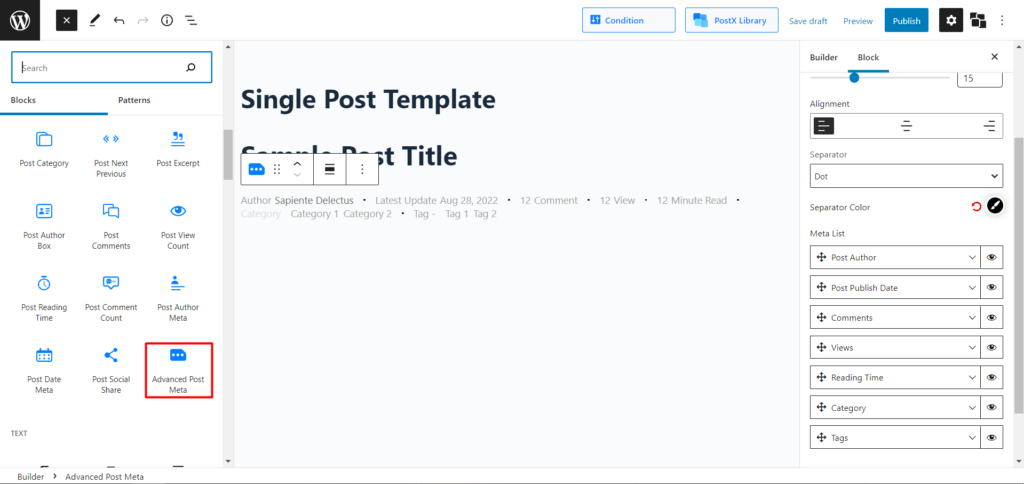 Comment créer et personnaliser un modèle de publication WordPress 9 Advanced Post Meta