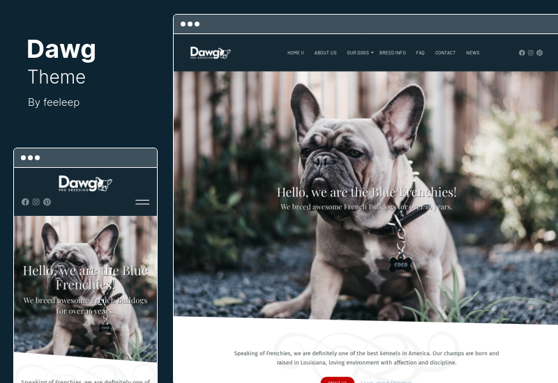 Dawg Theme - WP Hundezüchter WordPress Theme