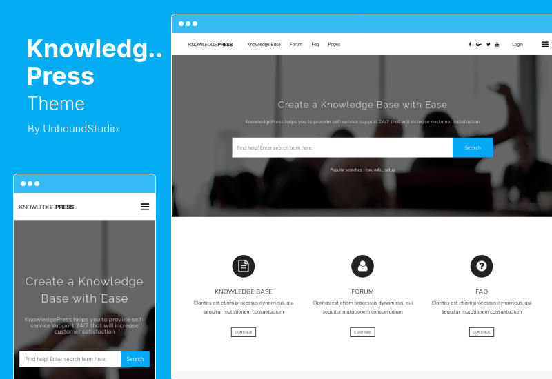 Tema Knowledge Press - Helpdesk | Wiki | Întrebări frecvente Tema WordPress
