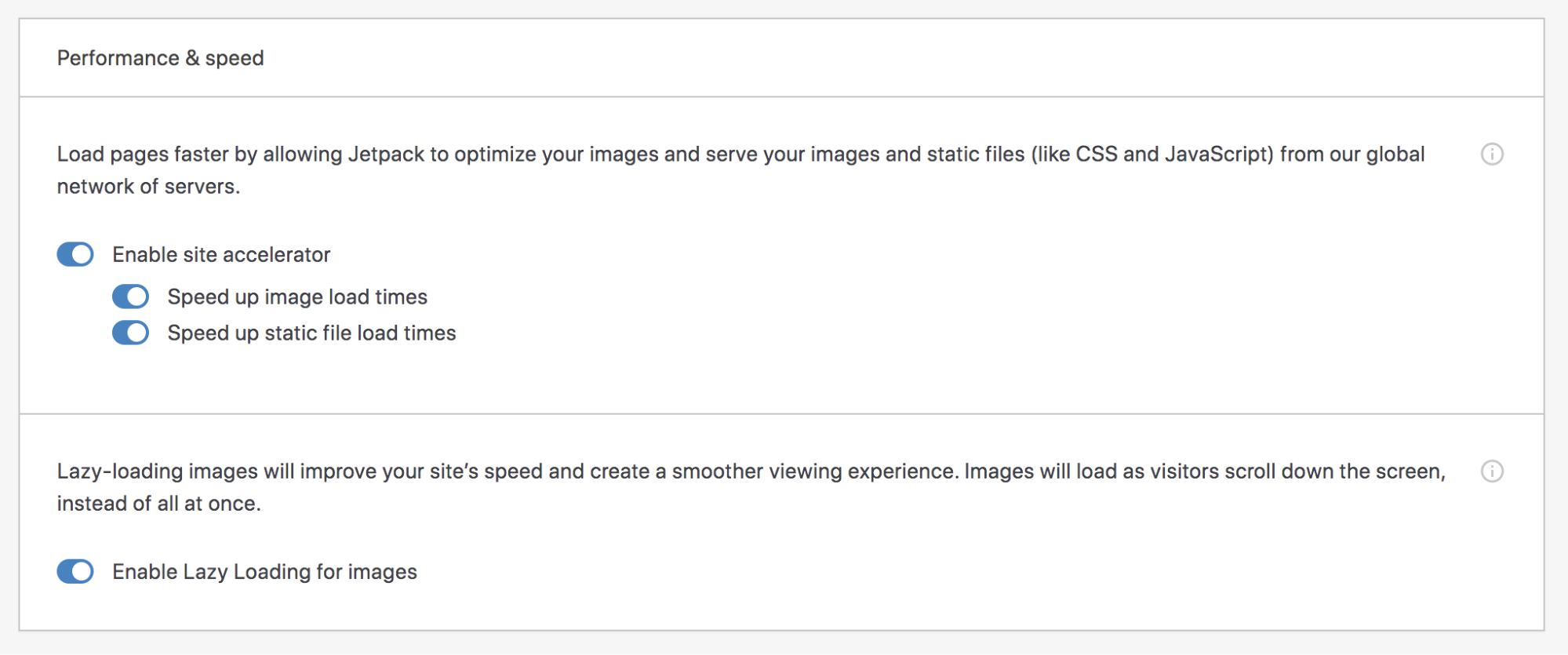 ativando o Jetpack CDN