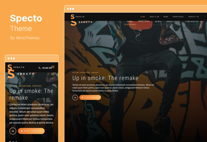 Specto テーマ - Cinema WordPress テーマ