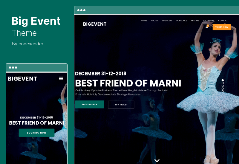 BigEvent テーマ - カンファレンス イベント WordPress テーマ
