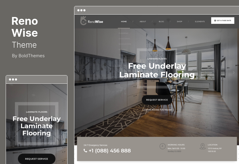 RenoWise-Thema - WordPress-Theme für Bauwesen und Gebäude