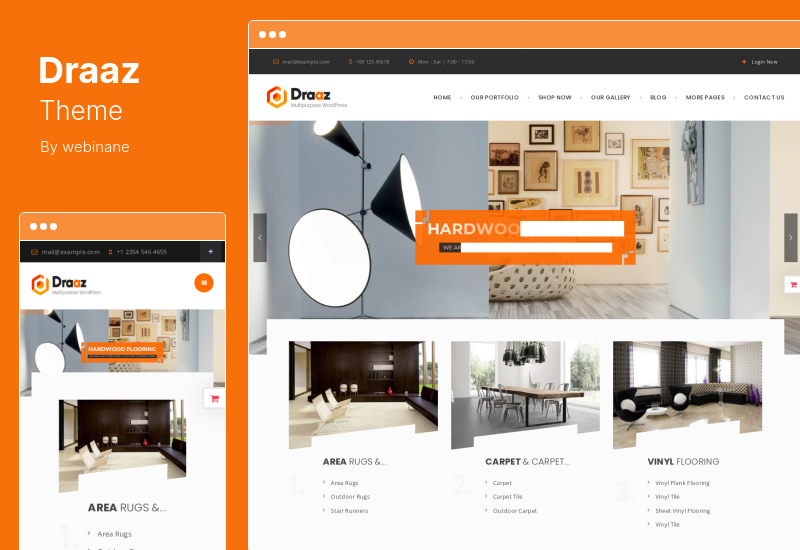 Draaz-Theme – Mehrzweck-WordPress-Theme für Kryptowährungen und Bodenbeläge