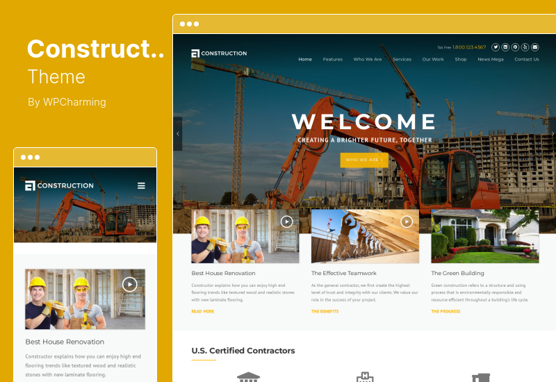 Konstruktionsthema - Konstruktions-WordPress-Thema