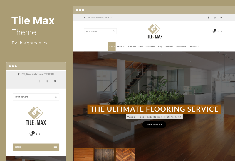 TileMax Theme - Fliesen, Bodenbelag WordPress Theme