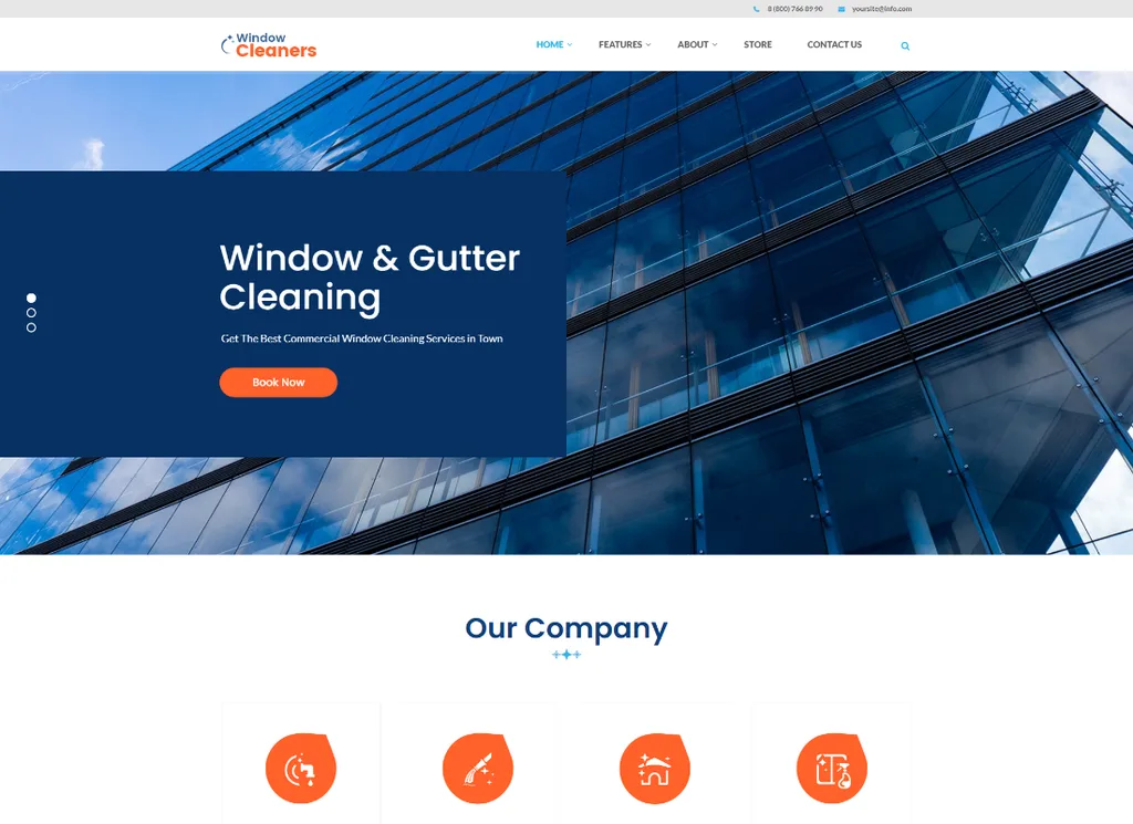 Servicios de CA | Tema de WordPress para empresa de aire acondicionado y calefacción