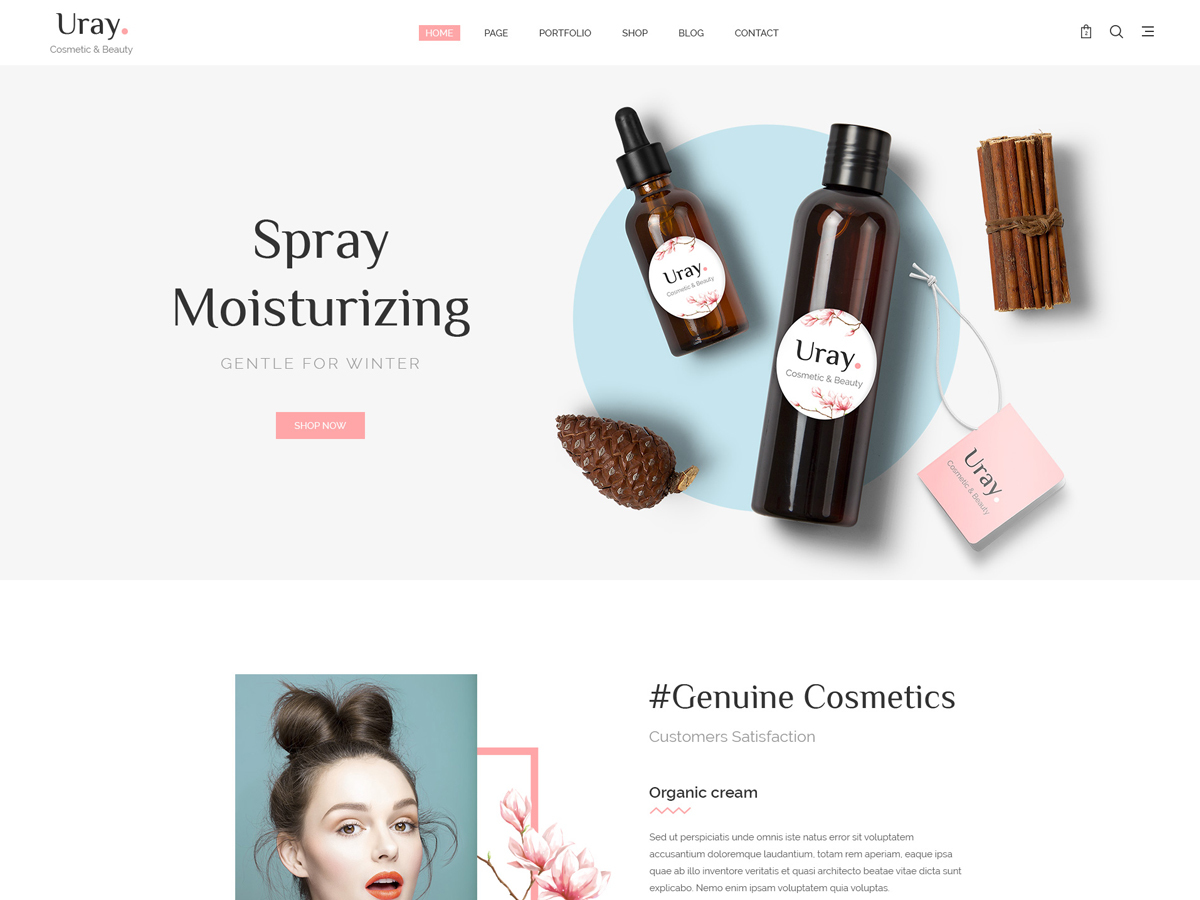 uray 가장 독특한 무료 전자 상거래 WordPress 테마