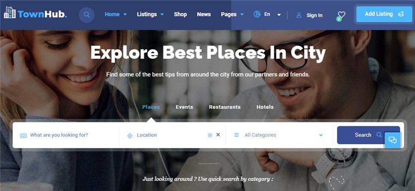 TownHub beste Themen für das WordPress-Verzeichnis